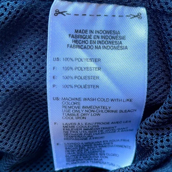 Vintage navy blue/white Adidas sports jacket - Picture 12 of 13